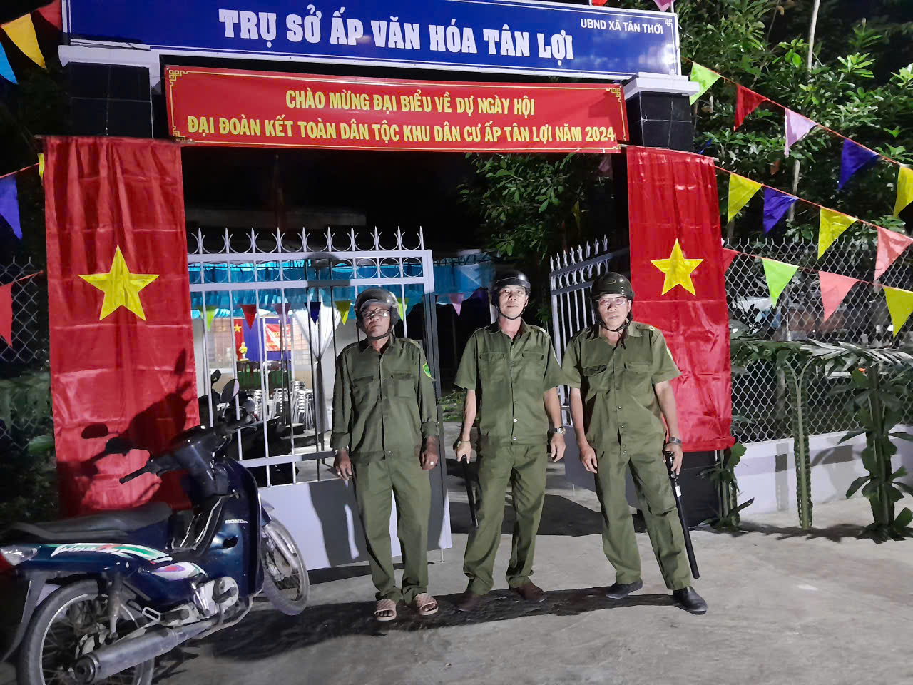 Xã Tân Thới làm tốt công tác đảm bảo an ninh trật tự, bảo vệ Ngày hội “Đại đoàn kết toàn dân tộc” 18/11